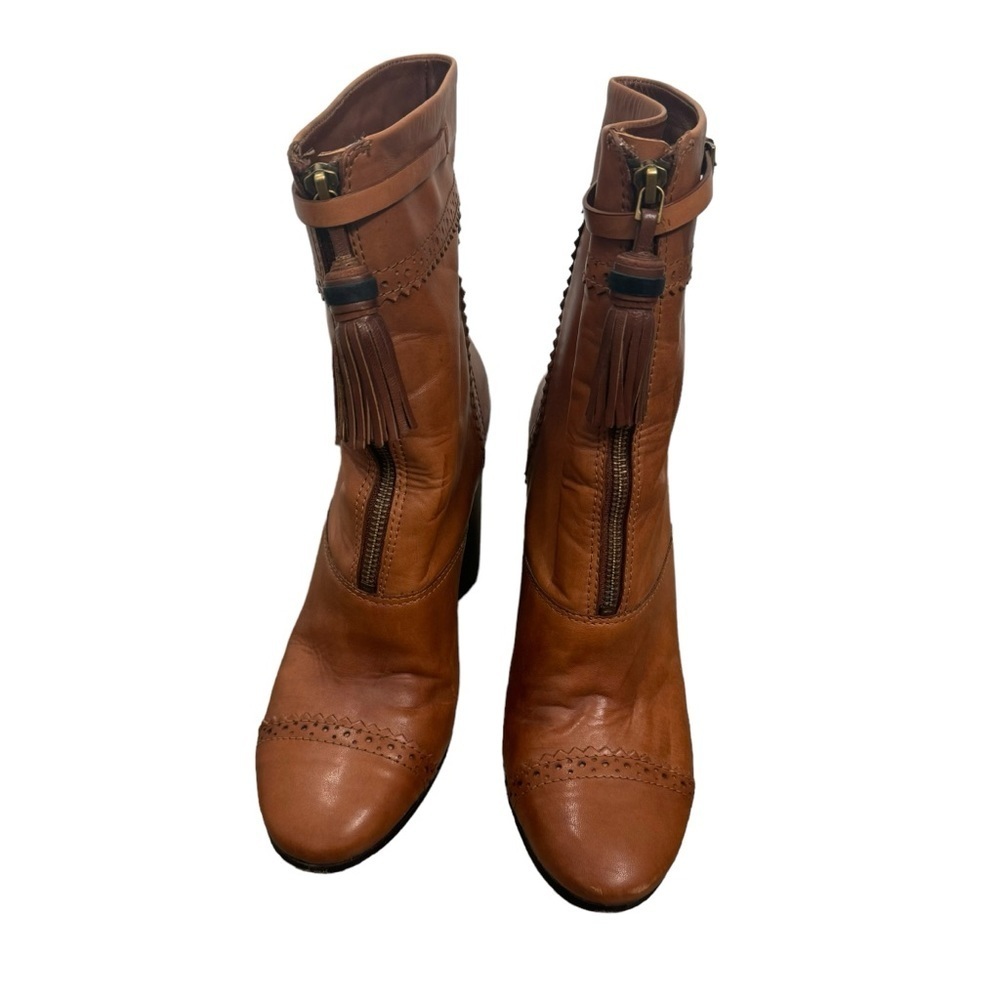 TORY BURCH | Huxley Tassel 95mm Bootie, Runway Almond (Size 9.5) - Picture 7 of 9